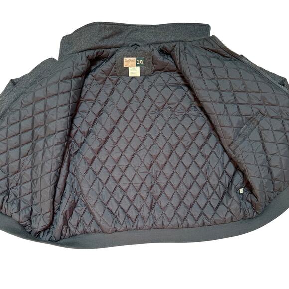 Bomber Jacket 3XL Wool Blend Wear Guard Quilted Lining Minimalist Classic Casual - Picture 3 of 9